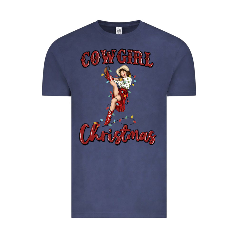 Cowgirl Christmas Vintage Tee by MaliasSmallBusiness | Teevron