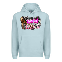 Blue Mist Spoiled wife Mother's Day Premium Hoodie - HowdyJamesFarm