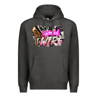 Charcoal Heather Spoiled wife Mother's Day Premium Hoodie - HowdyJamesFarm