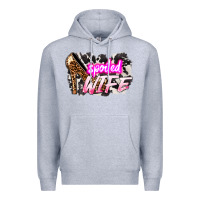 Heather Grey Spoiled wife Mother's Day Premium Hoodie - HowdyJamesFarm