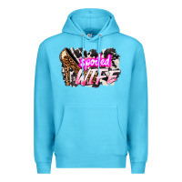 Ocean Blue Spoiled wife Mother's Day Premium Hoodie - HowdyJamesFarm
