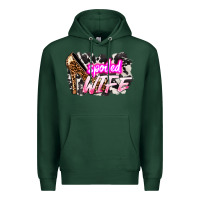 Sports Green Spoiled wife Mother's Day Premium Hoodie - HowdyJamesFarm