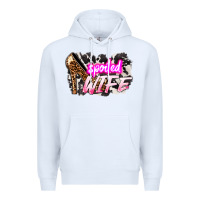 White Spoiled wife Mother's Day Premium Hoodie - HowdyJamesFarm