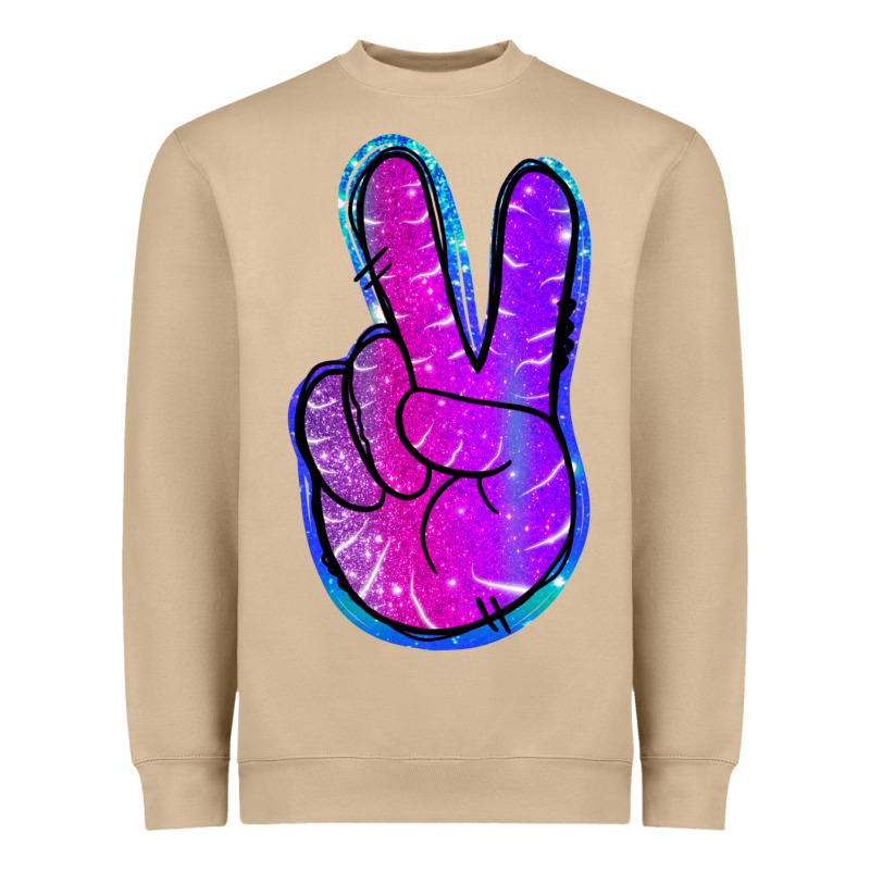 Mermaid Peace Sign Heavyweight Sweatshirt by Jasminsmagicworld | Teevron