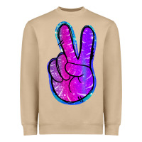 Mushroom Mermaid Peace Sign Heavyweight Sweatshirt - Jasminsmagicworld
