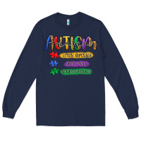 Navy autism mama Long Sleeve Tee - Artiststas