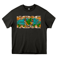 Asphalt cactus sunflower horseshoe license plate Heavy Core Tee - Artiststas