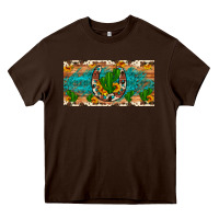 Chocolate Brown cactus sunflower horseshoe license plate Heavy Core Tee - Artiststas