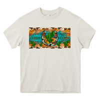Cream cactus sunflower horseshoe license plate Heavy Core Tee - Artiststas