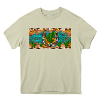 Mossy cactus sunflower horseshoe license plate Heavy Core Tee - Artiststas