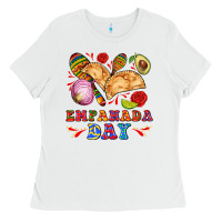 White empanada day Ladies Tee - AdoDesignShop