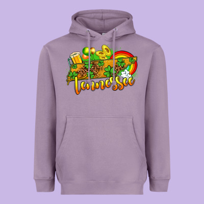 St. Patrick's Tennessee Map Heavyweight Hoodie Designed By Oliviacreatesart