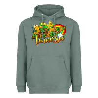 Sage St. Patrick's Tennessee map Heavyweight Hoodie - OliviaCreatesArt