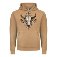 Vintage Camel bull skull with aztec Vintage Hoodie - MaliasSmallBusiness