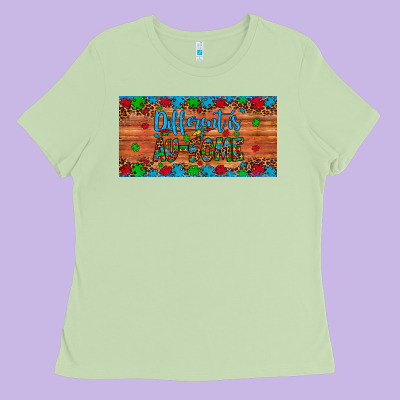 Different Is Au Some Autism Awareness License Plate Ladies Tee Designed By Artiststas