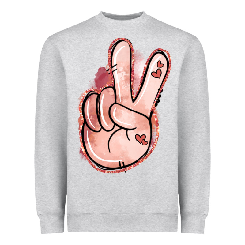 Floral Argyle Peace Sign Heavyweight Sweatshirt by Jasminsmagicworld | Teevron