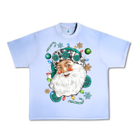 Grape Ice Western Santa Christmas Urban Heavy Tee - NancyCooperArtShop
