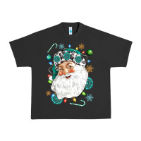 Pigment Black Western Santa Christmas Urban Heavy Tee - NancyCooperArtShop