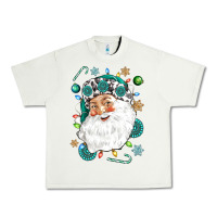 Pistachio Western Santa Christmas Urban Heavy Tee - NancyCooperArtShop