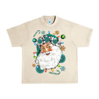 Sandshell Western Santa Christmas Urban Heavy Tee - NancyCooperArtShop