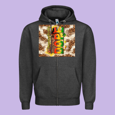 Unapologetically Dope Zipper Hoodie Designed By Tumblerdesignbyshophia