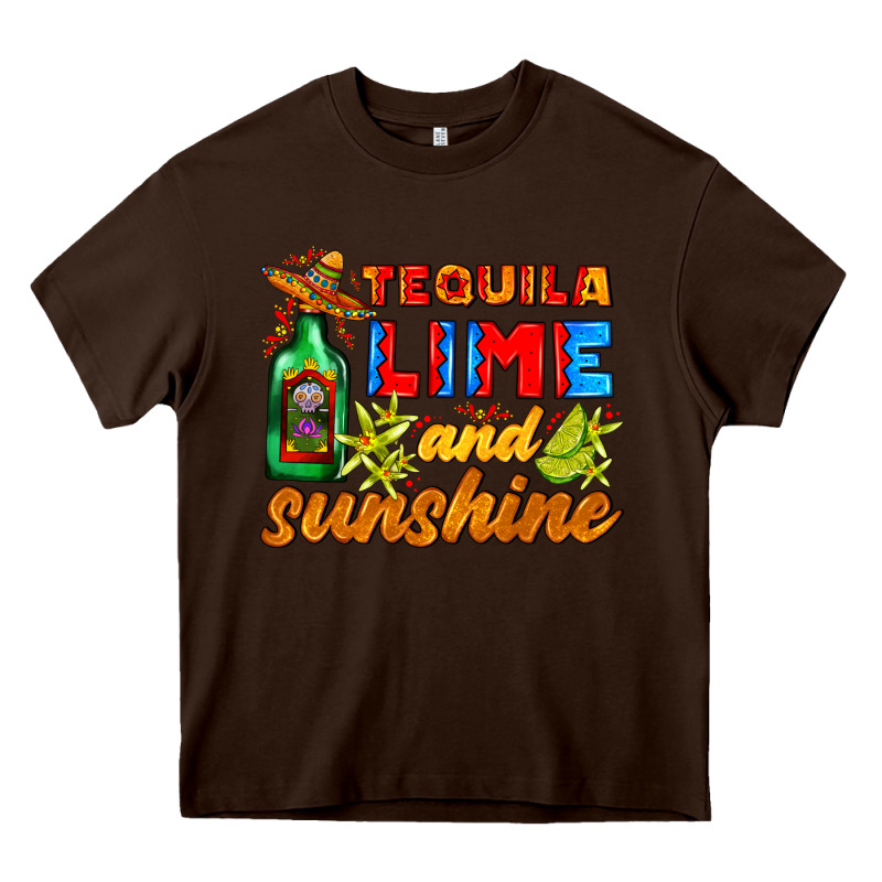 Tequila Lime And Sunshine Heavy Core Tee by AdoDesignShop | Teevron