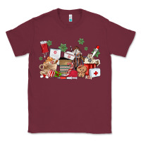 Burgundy nurse coffee cups Classic Tee - MaliasSmallBusiness