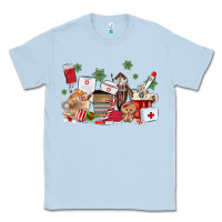 Dusty Blue nurse coffee cups Classic Tee - MaliasSmallBusiness