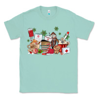 Seafoam nurse coffee cups Classic Tee - MaliasSmallBusiness
