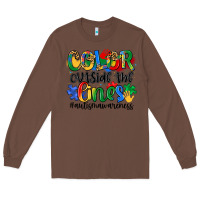 Chestnut color outside the lines Long Sleeve Tee - Artiststas