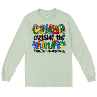Matcha color outside the lines Long Sleeve Tee - Artiststas