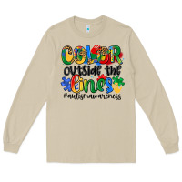 Mushroom color outside the lines Long Sleeve Tee - Artiststas