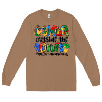Toasted Coconut color outside the lines Long Sleeve Tee - Artiststas