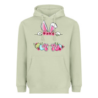 Matcha Easter bunny name frame Heavyweight Hoodie - OliviaCreatesArt