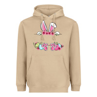 Mushroom Easter bunny name frame Heavyweight Hoodie - OliviaCreatesArt