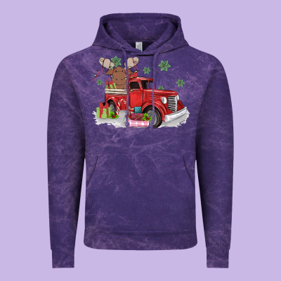 Christmas Truck Vintage Hoodie Designed By Maliassmallbusiness