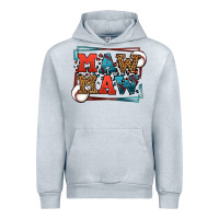 Heather Grey Baseball mawmaw leopard frame Urban Hoodie - LillyAllenDesigns