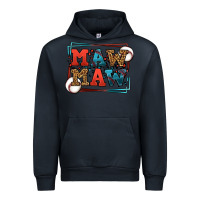 Navy Baseball mawmaw leopard frame Urban Hoodie - LillyAllenDesigns