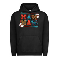 Pigment Black Baseball mawmaw leopard frame Urban Hoodie - LillyAllenDesigns
