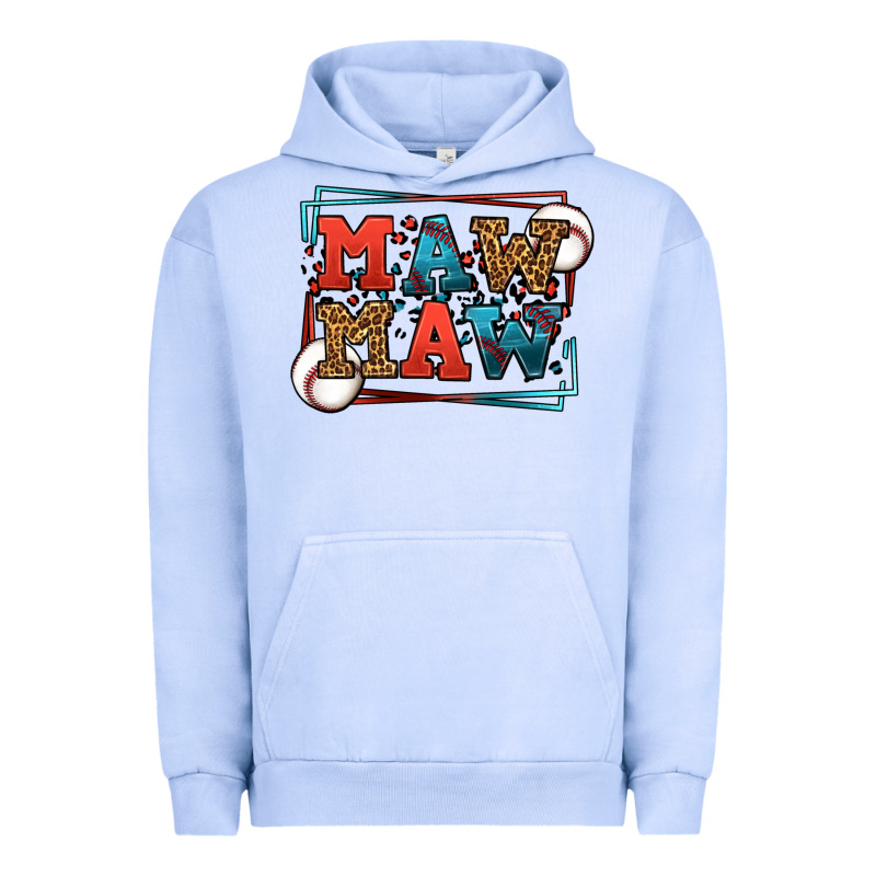 Baseball Mawmaw Leopard Frame Urban Hoodie by LillyAllenDesigns | Teevron