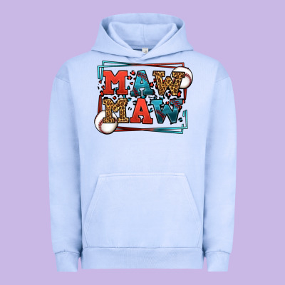 Baseball Mawmaw Leopard Frame Urban Hoodie Designed By Lillyallendesigns