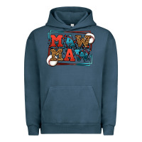 Pigment Midnight Navy Baseball mawmaw leopard frame Urban Hoodie - LillyAllenDesigns