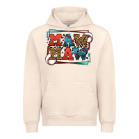 Sandshell Baseball mawmaw leopard frame Urban Hoodie - LillyAllenDesigns