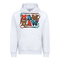White Baseball mawmaw leopard frame Urban Hoodie - LillyAllenDesigns