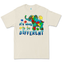 Bone it's okay to be different elephant autism awareness Premium Tee - BarkalooDesign