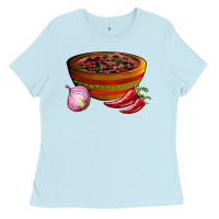 Baby Blue chilli con carne Ladies Tee - AdoDesignShop
