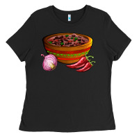 Black chilli con carne Ladies Tee - AdoDesignShop