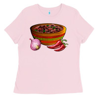 Bubblegum Pink chilli con carne Ladies Tee - AdoDesignShop