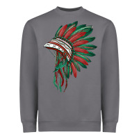 Storm american flag indian headdress Heavyweight Sweatshirt - BarkalooDesign