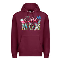 Burgundy Nurse mom Mother's Day Premium Hoodie - HowdyJamesFarm